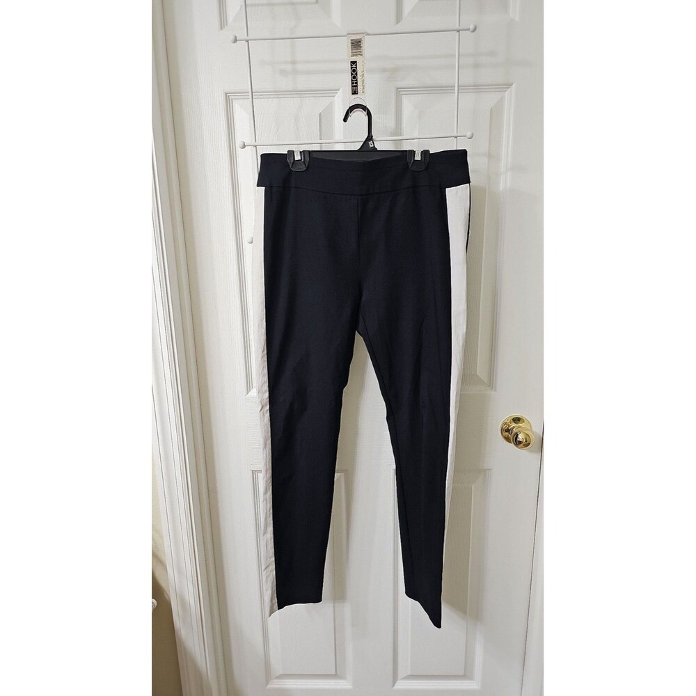 INC International Concepts Women's Black Side Stripe Skinny Ankle Pants Size 4